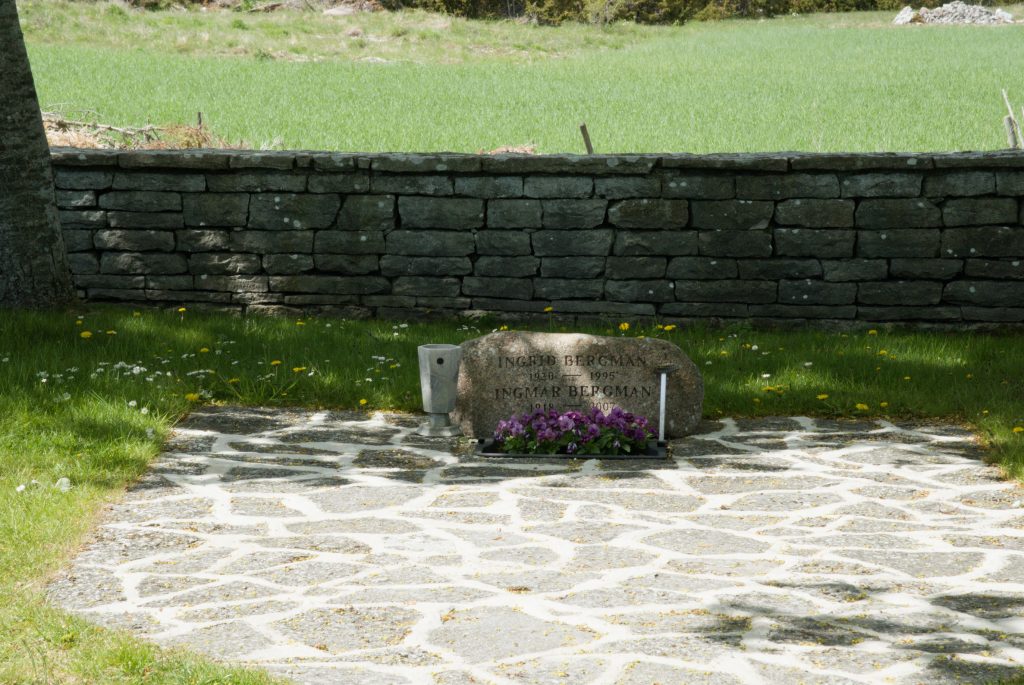 The grave of Ingmar Bergman and Ingrid von Rosen Bergman